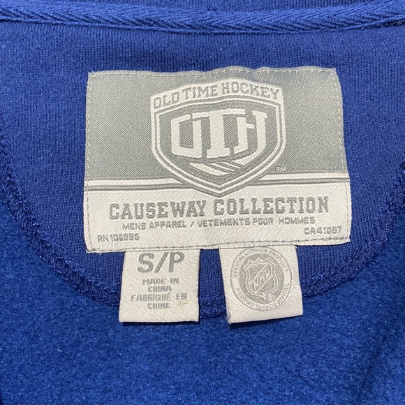 Winnipeg Jets NHL old time hockey 1/4 zip sweater 2011 embroidered logos size S - Picture 6 of 7